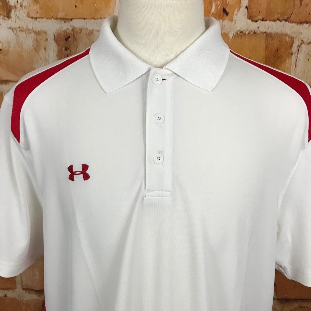 Under Armour Mens Heat Gear Polo Golf Shirt XL